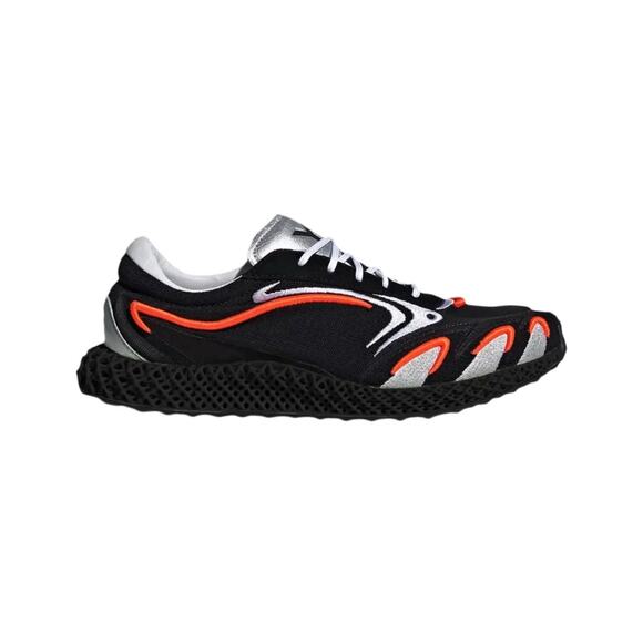 adidas Y-3 Runner 4D Black Solar Orange Silver FU9208 Size 9 EUC - Picture 1 of 11